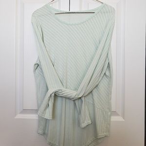 Mint green long sleeve shirt